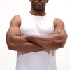 312DXCWljWL.jpg Men's Relaxed-Fit Workout Loungewear Gym Tank Top Sleeveless