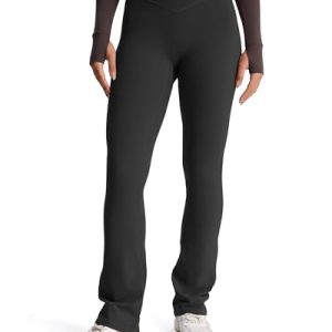 Flare Leggings for Women Trinity Tummy Control High Waisted Wide Leg Crosswaist Yoga Pants 29"/31"/33"