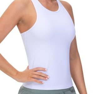31LohnPPavL.jpg Racerback Workout Tank Tops for Women Slim Fit Sleeveless Basic Athletic Running Yoga Shirts