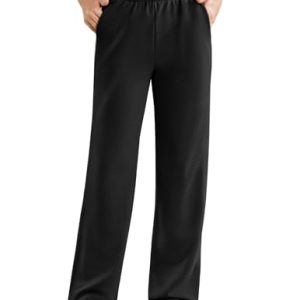 Women's High Waisted Straight Leg Sweatpant Comfy Interior Drawstring Workout Sweat Pants Pocket Warm Casual Pant