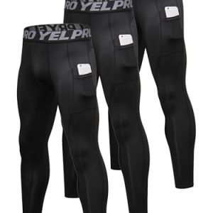 Men's Compression Pants Cool Dry Athletic Leggings Workout Running Tights Active Spandex Sports Base Layer Yoga Pants
