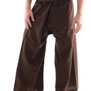 Thai Fisherman Pants - Lightweight Cotton Lounge Pants for Men, Perfect for Yoga, Hippie, or Pirate Style