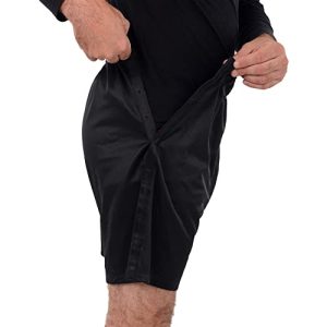 Post Medical Surgery Tearaway Recovery Shorts with Side Snaps - Easy Access, Comfortable Post-Op Medical Shorts
