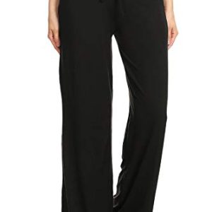 Women's Drawstring Pajama Pants Wide Leg Casual Comfy Sleepwear for Lounge and Yoga