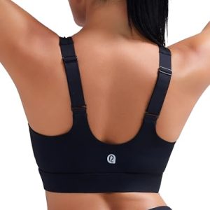 Adjustable Straps High Impact Sports Bra for Women,High Support Workout Sports Bras with Sewn in Pads