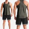 414S654PU7L.jpg Men's Workout Running Tank Top Sleeveless Gym Athletic Shirts