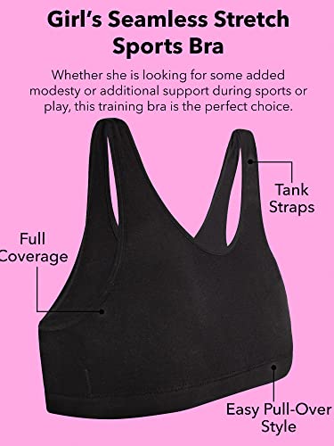 416BQM3DYXL.jpg Girls' Seamless Stretch Sports Bra