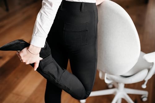 ,Belt Loops,Women's Petite/Regular/Tall Straight Leg Yoga Dress Pants