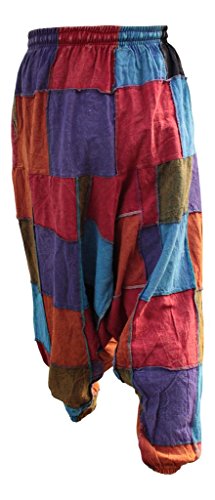 Unisex Hippy Patcwork Hippy Harem Trouser