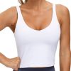 41Wl5YR3PnL.jpg Womens' Sports Bra Longline Wirefree Padded with Medium Support