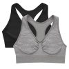 41j-LbiZYDL.jpg Women's Seamless Racerback Bra, Pullover Full-Coverage Bralette, 2-Pack