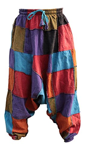 Unisex Hippy Patcwork Hippy Harem Trouser