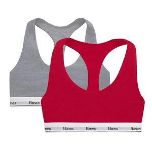 Women's Originals Racerback Bralette Pack, Breathable Stretch Cotton Bras, 2-Pack