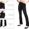 ,Belt Loops,Women's Petite/Regular/Tall Straight Leg Yoga Dress Pants