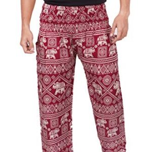 Mens Yoga Harem Lounge Boho Parachute Loose Baggy Pants