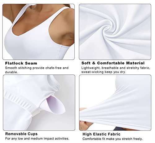 41w4zemmrPL.jpg Womens' Sports Bra Longline Wirefree Padded with Medium Support