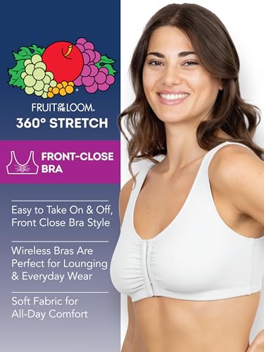 41yhrgQNRML.jpg Women's 2-Pack Front Closure Cotton Bra