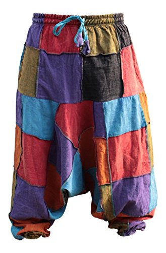 Unisex Hippy Patcwork Hippy Harem Trouser