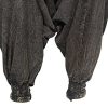 Unisex Stonewashed Plain Hippy Harem Trouser